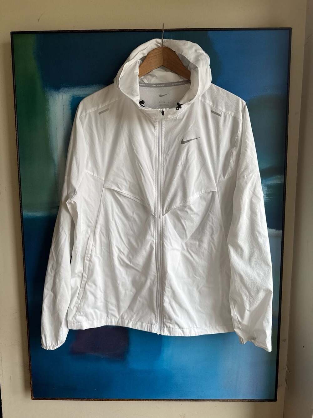 Nike Windrunner Packable Running Jacket White Size XL